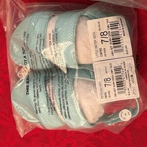 Reef Light Blue Kids Slide Sandals